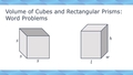 Thumbnail for Volume of cubes and rectangular prisms: word problems video