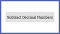 Thumbnail for Subtract decimal numbers video