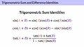 Thumbnail for Trigonometric sum and difference identities video