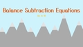Thumbnail for Balance subtraction equations - up to 20 video