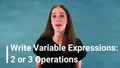 Thumbnail for Write variable expressions: two or three operations video