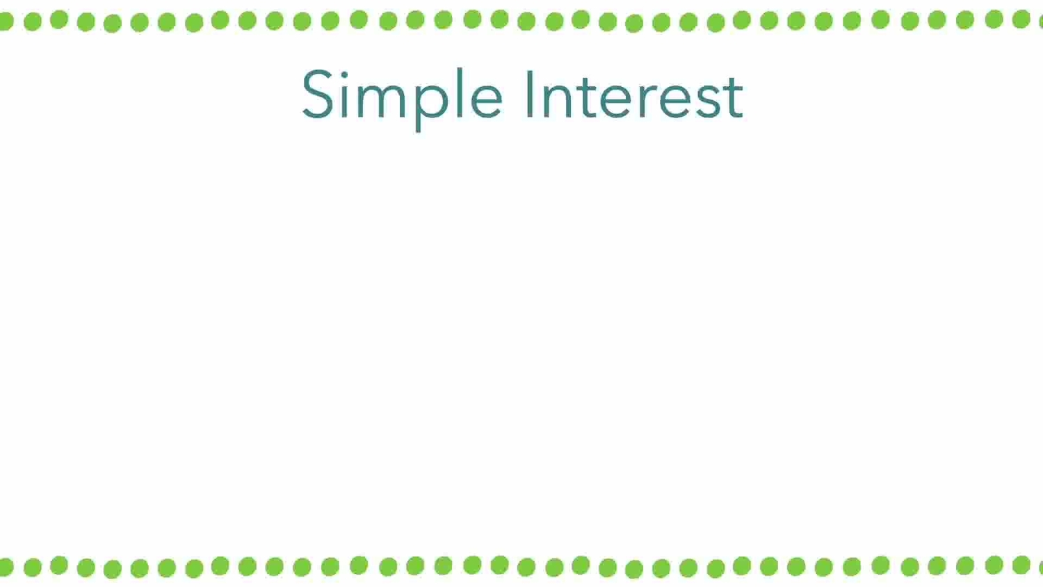 Simple interest