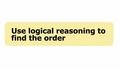 Thumbnail for Find the order video