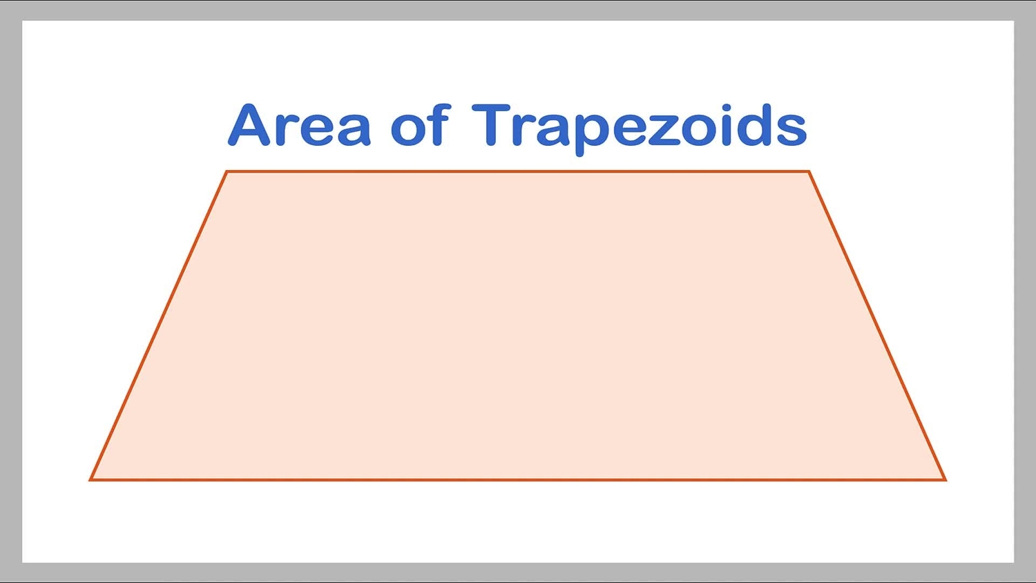 Area of trapezoids