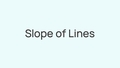 Thumbnail for Slopes of lines video
