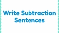Thumbnail for Write the subtraction sentence - up to three digits video