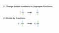 Thumbnail for Divide fractions and mixed numbers: word problems video