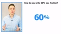 Thumbnail for Convert between percents and fractions video