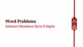 Thumbnail for Subtract two multi-digit numbers: word problems video