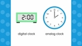 Thumbnail for Match analog clocks and times: to the half hour video