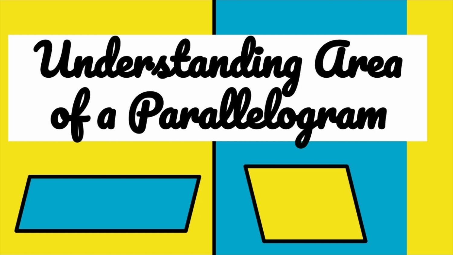 Understanding area of a parallelogram