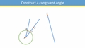 Thumbnail for Construct a congruent angle video