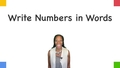 Thumbnail for Writing numbers up to 1,000 in words video