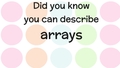 Thumbnail for Relate multiplication and division for arrays video