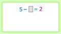Thumbnail for Complete the subtraction sentence - numbers up to 10 video