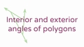 Thumbnail for Interior and exterior angles of polygons: mixed practice video