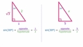 Thumbnail for Trigonometric ratios: find a side length video