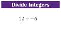 Thumbnail for Divide integers video