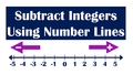 Thumbnail for Subtract integers using number lines video