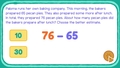 Thumbnail for Estimate differences by rounding: word problems video