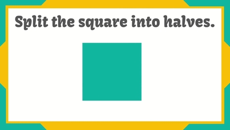 Make halves, thirds, and fourths