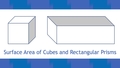 Thumbnail for Surface area of cubes and rectangular prisms video