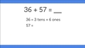 Thumbnail for Use place value to add two-digit numbers - with regrouping video