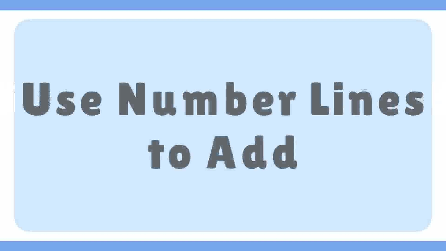 Use number lines to add three-digit numbers