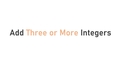 Thumbnail for Add three or more integers video