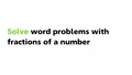 Thumbnail for Multiply fractions by whole numbers: word problems video