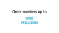 Thumbnail for Order numbers up to one million video