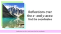 Thumbnail for Reflections over the x- and y-axes: graph the image video