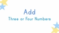 Thumbnail for Add three or four numbers vertically - up to two digits each video