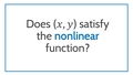 Thumbnail for Is (x, y) a solution to the nonlinear equation? video