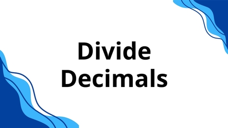 Divide decimals by whole numbers without adding zeros