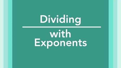Division with exponents - integral bases