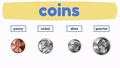Thumbnail for Coin values - penny through quarter video