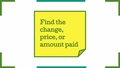 Thumbnail for Find the change, price, or amount paid video