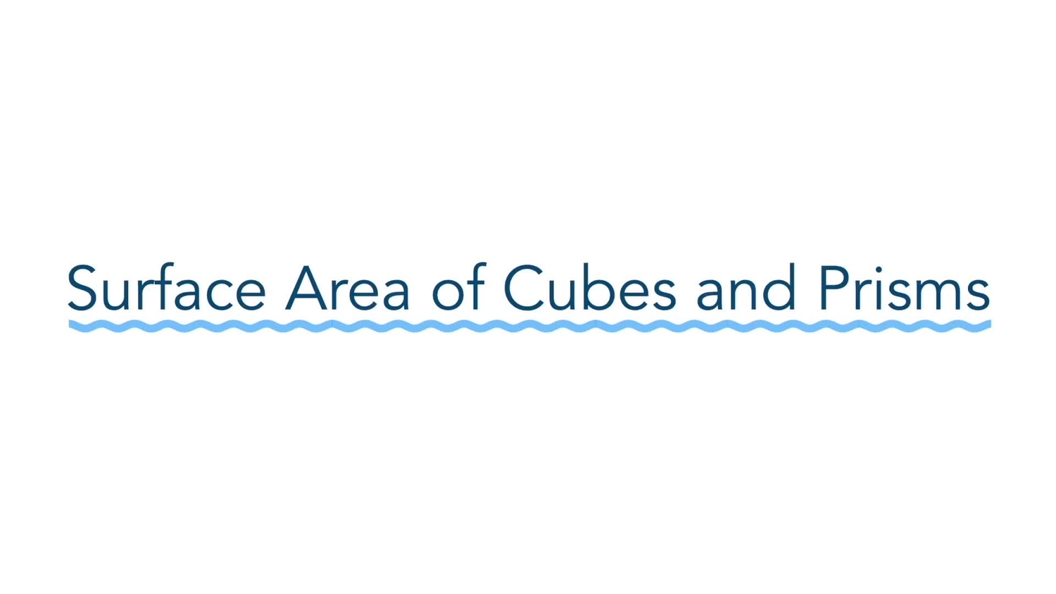 Surface area of cubes and prisms
