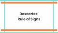 Thumbnail for Descartes' Rule of Signs video