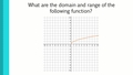 Thumbnail for Domain and range of square root functions: equations video