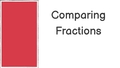 Thumbnail for Compare fractions with like denominators using models video