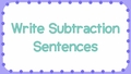 Thumbnail for Write the subtraction sentence - up to two digits video