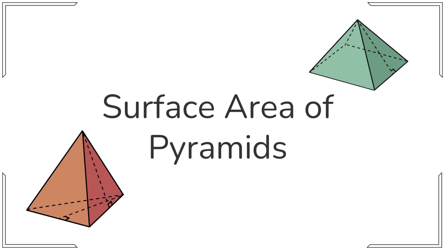 Surface area of pyramids
