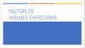 Thumbnail for Sort factors of variable expressions video