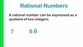 Thumbnail for Sort rational and irrational numbers video