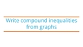Thumbnail for Write compound inequalities from graphs video