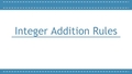 Thumbnail for Integer addition rules video