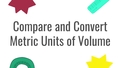 Thumbnail for Convert and compare metric units of volume video