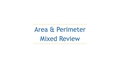Thumbnail for Area and perimeter mixed review video
